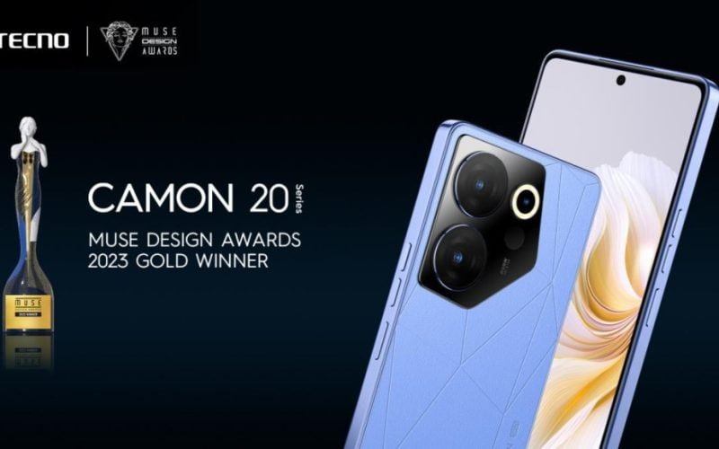 Technology, innovation hit peak as new Tecno Camon 20 wins Muse Design Awards 2023