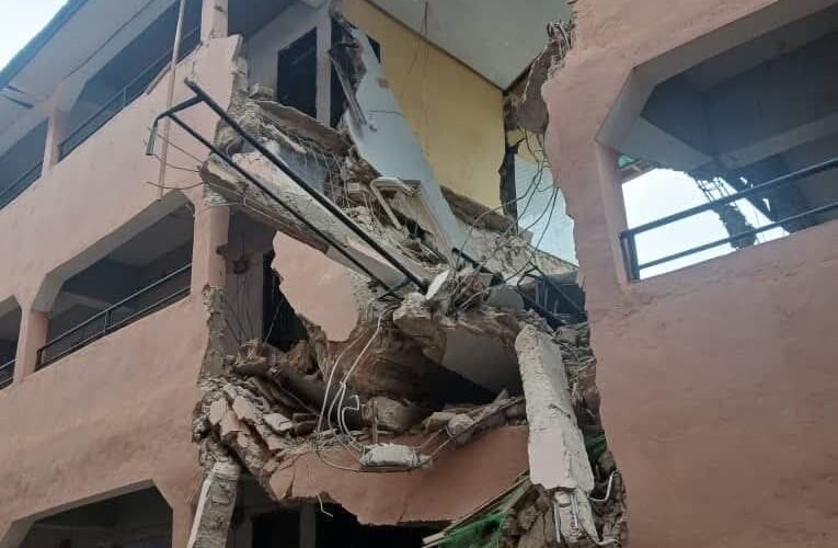 Ebonyi State Government Seals Collapsed AE-FUNAI Student Hostel After Heavy Rainfall
