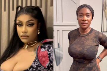 Actress, Angela Okorie Apologises to Mercy Johnson and Senator Ned Nwoko Seeks Forgivness