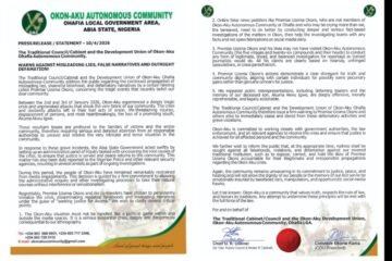 Okon-Aku Issues Srong Warning To Hirelings Over Community Crisis, Assure Legal Action in Due Course