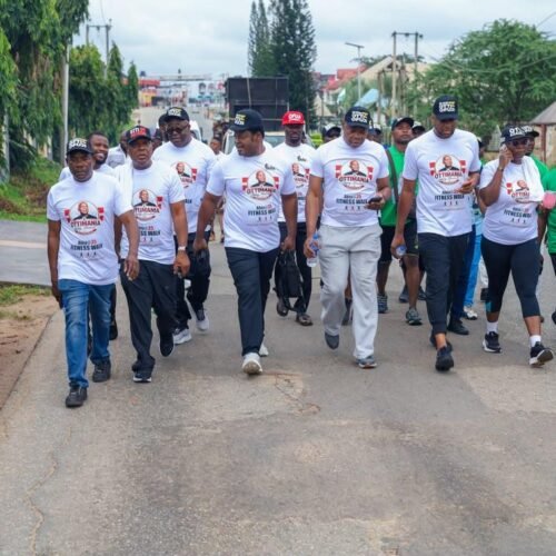 OTTIMANIA Legacy Movement Takes Solidarity Walk In Umuahia, Backs Otti’s 2027 Re-Election