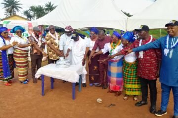 Bende NDC Candidate Karibe Ojigwe Celebrates With Akoliufu/Amaokwe Elu Alayi Women