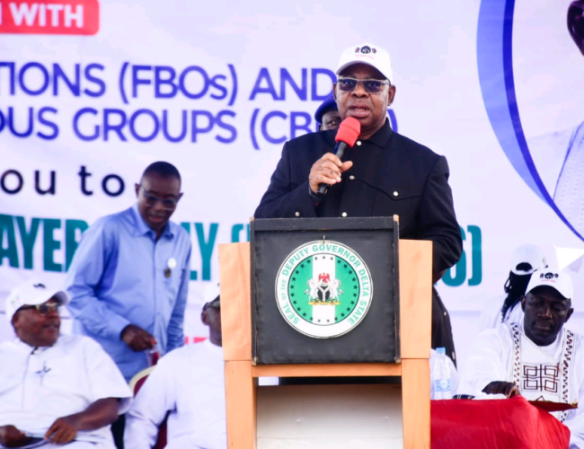 Oborevwori Urges Religious Leaders To Promote Peace Ahead Of 2027