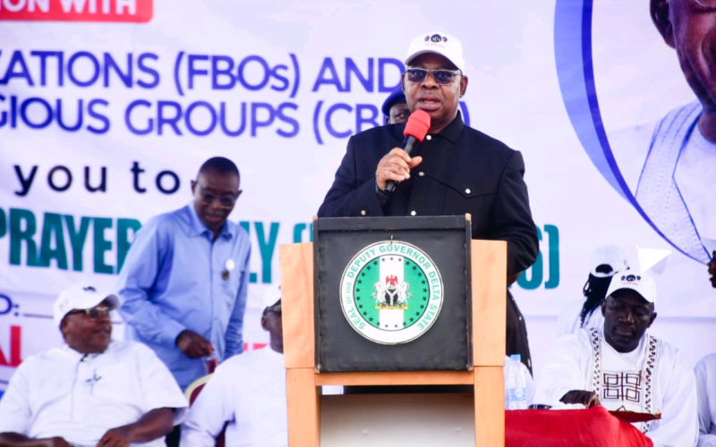 Oborevwori Urges Religious Leaders To Promote Peace Ahead Of 2027