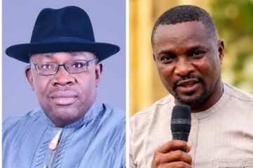 Hon Pascal Karibe Ojigwe Congratulates Senator Henry Seriake Dickson on his recognition by Leadership Newspaper as Politician of the Year
