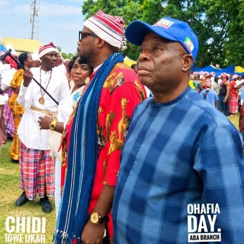 Chidi Igwe Ukah Attends Ohafia Day Celebration In Aba With NDC Leaders