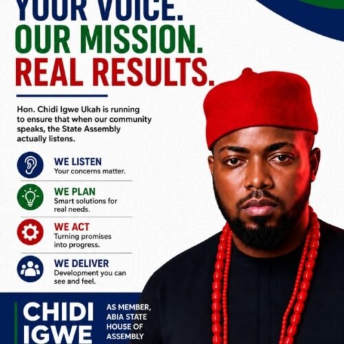 Ohafia South 2027: Chidi Igwe Ukah Opens A New Chapter
