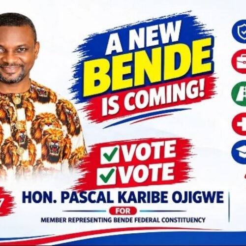 2027: Why Bende Should Consider Pascal Karibe Ojigwe