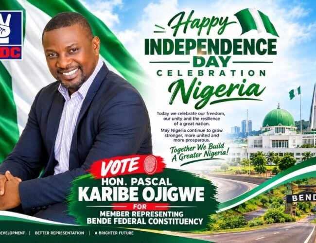 Nigeria @66: Hon. Pascal Karibe Ojigwe Felicitates With Nde Bende, Promises To Attract Quality Projects If Elected