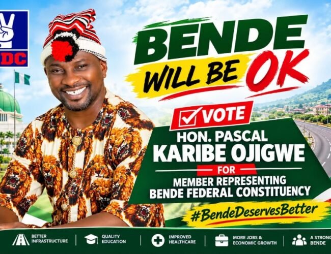 2027: Karibe Ojigwe Unveils Quality Representation Agenda For Ndi Bende