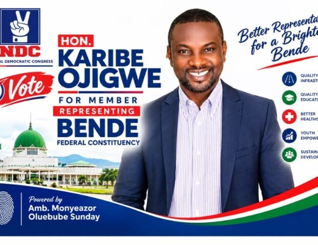 If Abia State Can Be Transformed Within This Short Period, Bende Can Also Be Transformed Under Hon. Karibe Ojigwe